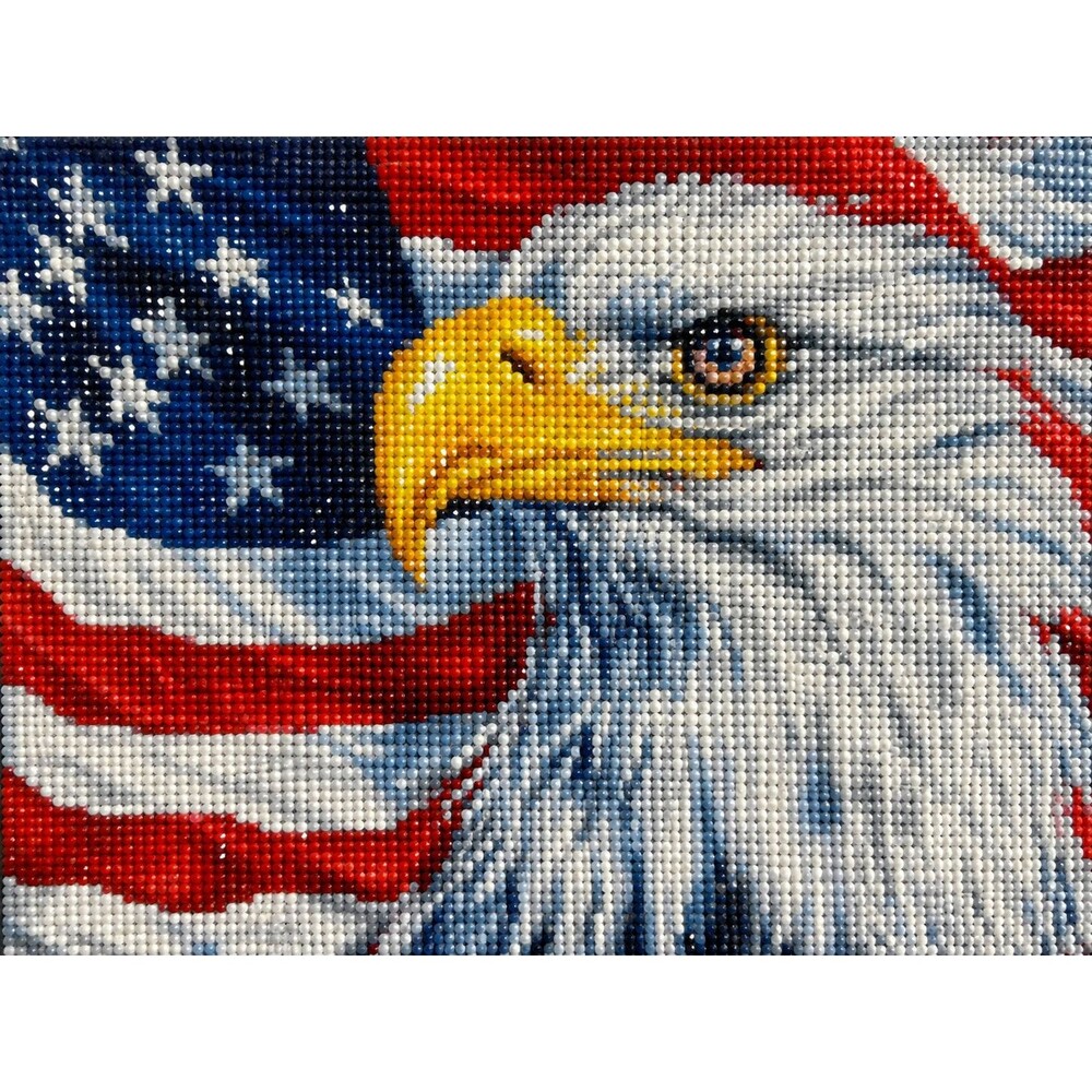 Diamond Dotz Bald Eagle & Flag Special Edition DD4.376 All Inclusive Diamond Art